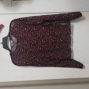 ZARA ANIMAL PRINT BLOUSE NWOT